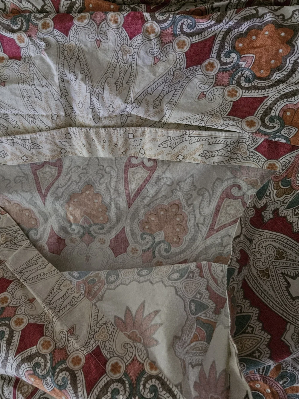 Pottery Barn Paisley Medallion Duvet Cover in with Euro Sham
